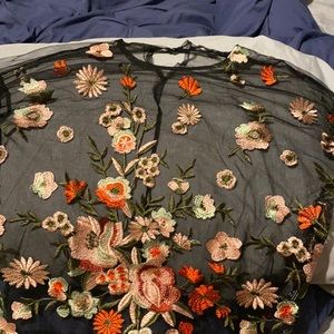 Used see through top